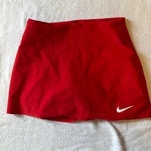 Womens XS Red nike athletic skirt